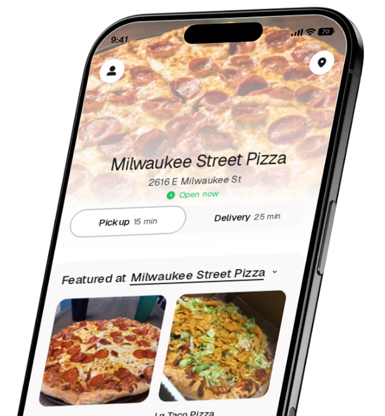 Milwaukee Street Pizza app preview